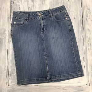 White House Black Market Denim Skirt